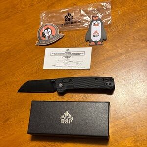 Penguin Glyde Lock QS130GL-A2 Black Folding Knife